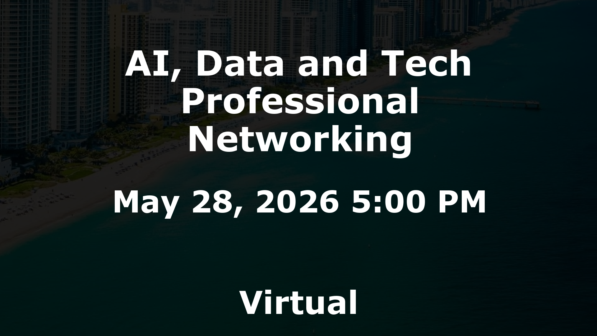 AI, Data and Tech Professional Networking event image